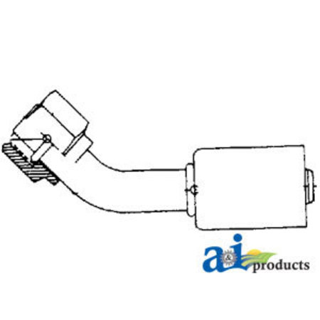A & I PRODUCTS 45� Female O-Ring Steel Beadlock Fitting 3.7" x1.7" x0.7" A-461-3328